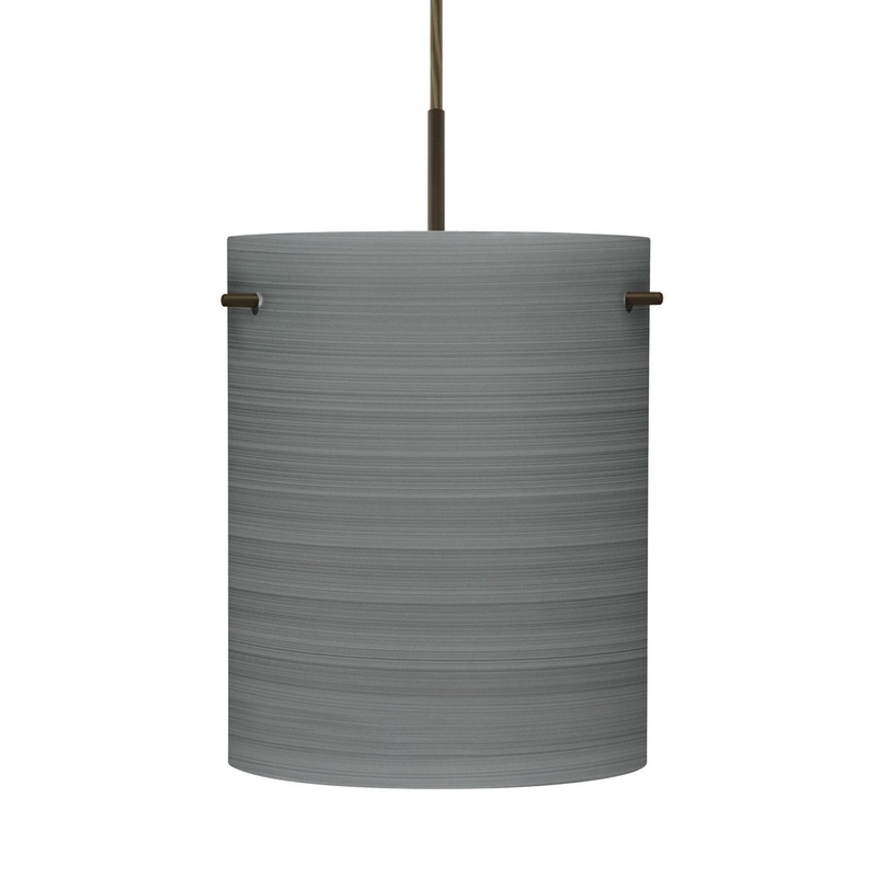 Besa J-4006TN-BR Besa Tamburo 8 Pendant One Light Pendant Bronze