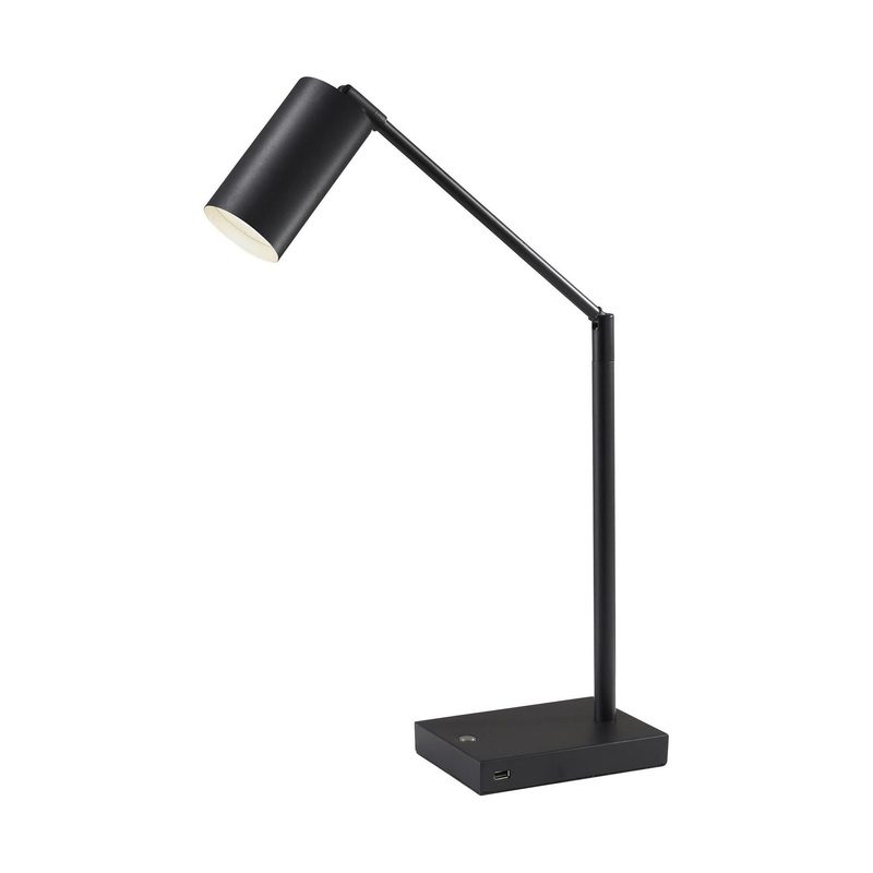 Colby LED Desk Lamp Black Painted Metal