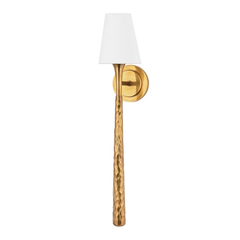 Corbett Lighting 407-01-VB Greta One Light Wall Sconce Vintage Brass