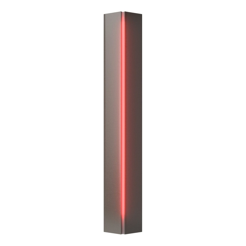 Gallery Small Sconce Dark Smoke Red Glass (RR)