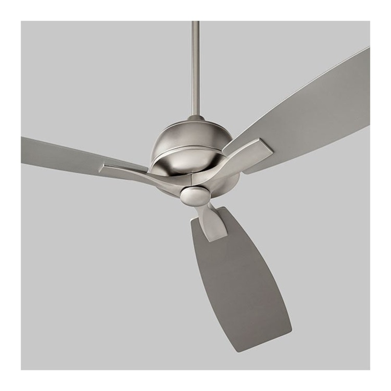 Juno 60″ Three-Blade Ceiling Fan – Satin Nickel
