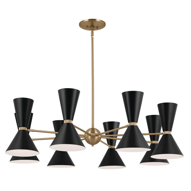 Kichler 52567CPZBK 16 Light Chandelier, Champagne Bronze