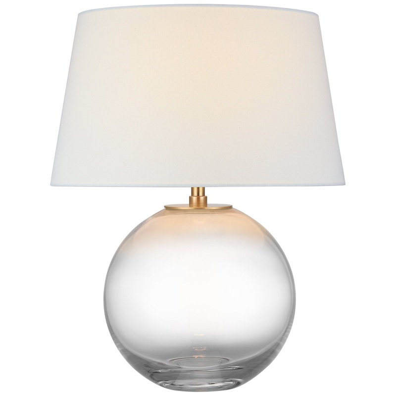 LED Table Lamp from the Masie Collection in Clear Glass Finish by Visual Comfort Signature