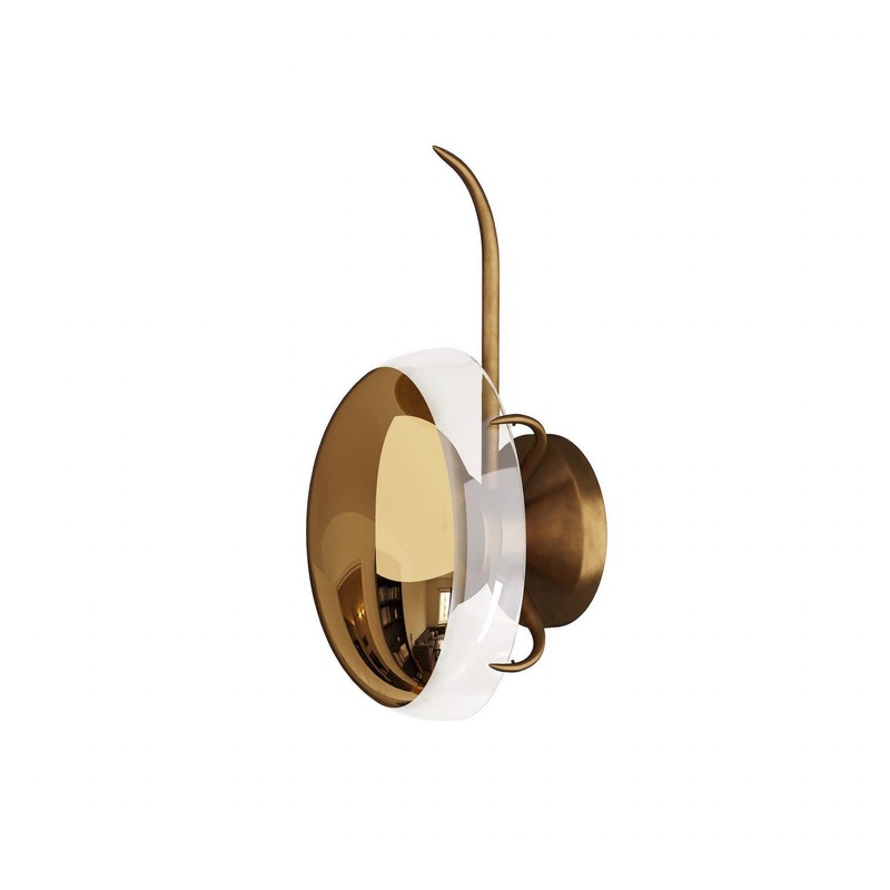 One Light Wall Sconce from the Corona Collection in Gold Ombre Finish by Arteriors