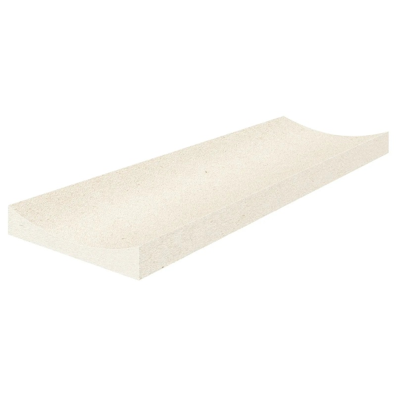 4″ x 12″ Serene Ivory Fluto Honed Limestone Tile