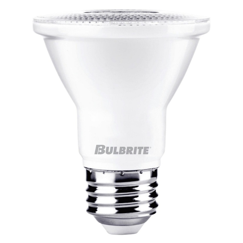 7 Watt PAR20 White, 500  Lumens, E26 base, 120 Volt Light Bulb by Bulbrite