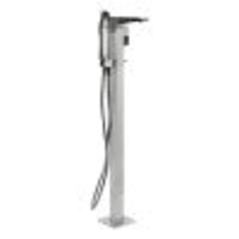 ALFI brand AB2475-PC Polished Chrome Single Hole Floor Mounted Tub Filler