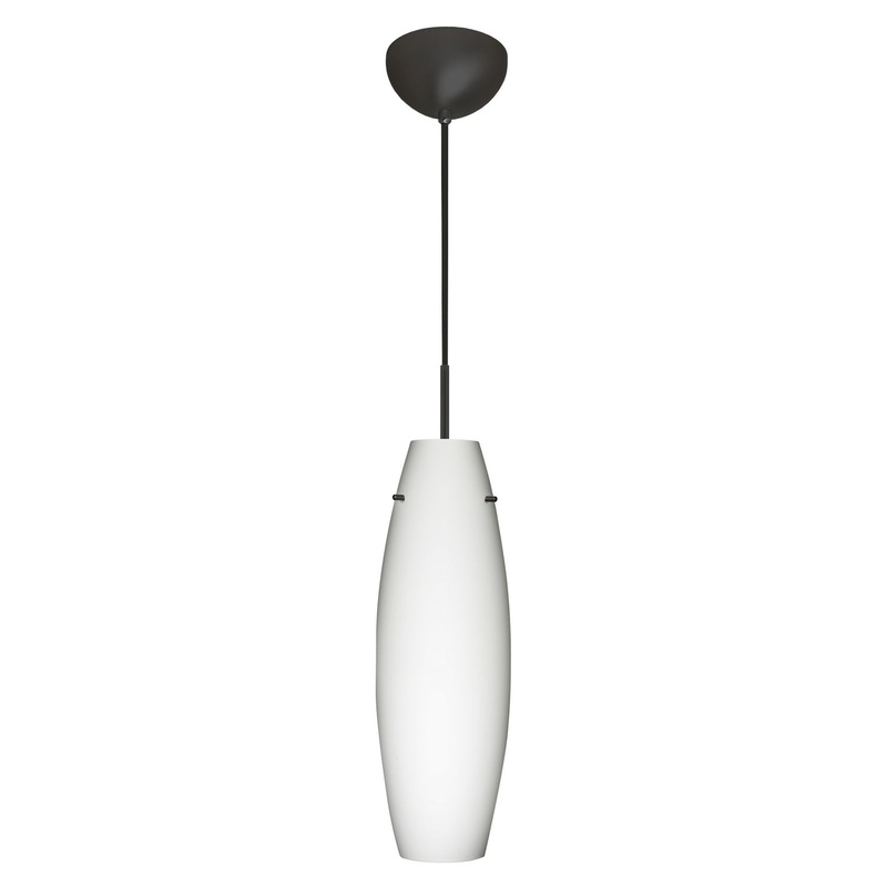 Besa 1VC-412707-LED-BK Tara One Light Pendant Black (Discontinued)