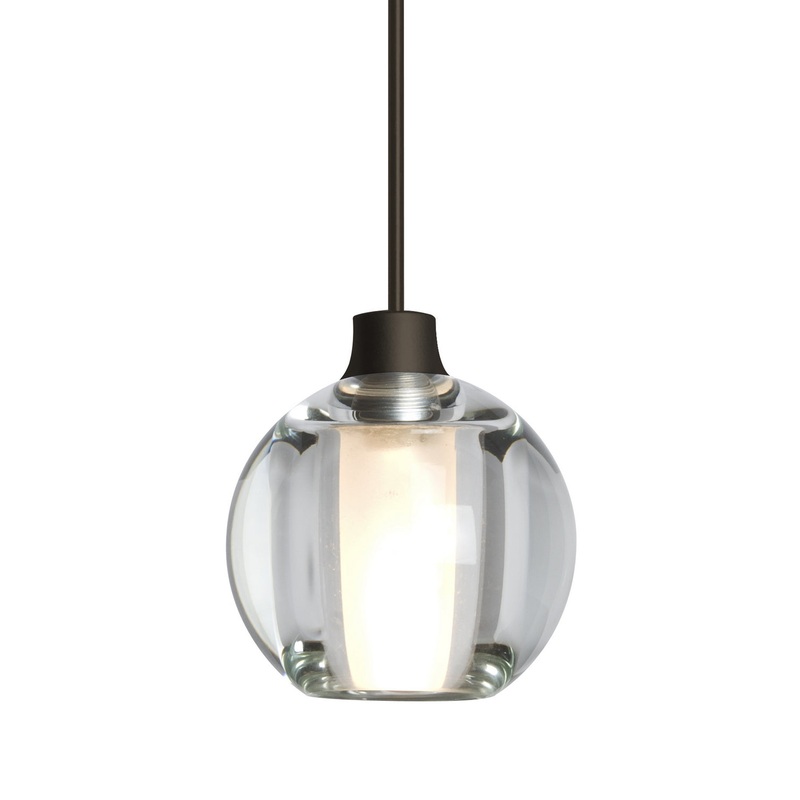 Besa 1XT-BOCA5CL-LED-BR Boca 5 One Light Pendant Bronze