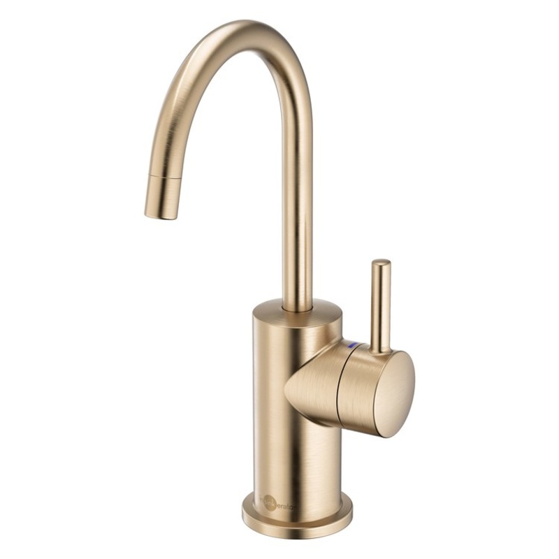 Cold Water Dispenser Showroom Modern 3010 1 Lever ADA Gooseneck Swivel 360 DEG Brushed Bronze