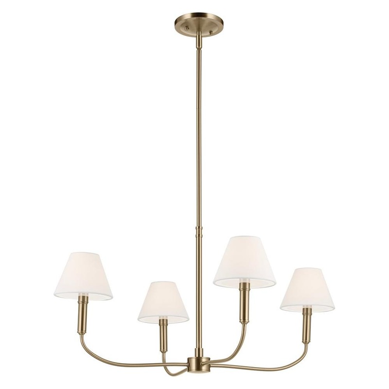 Eadie 30.75″ 4-Light Chandelier Champagne Bronze