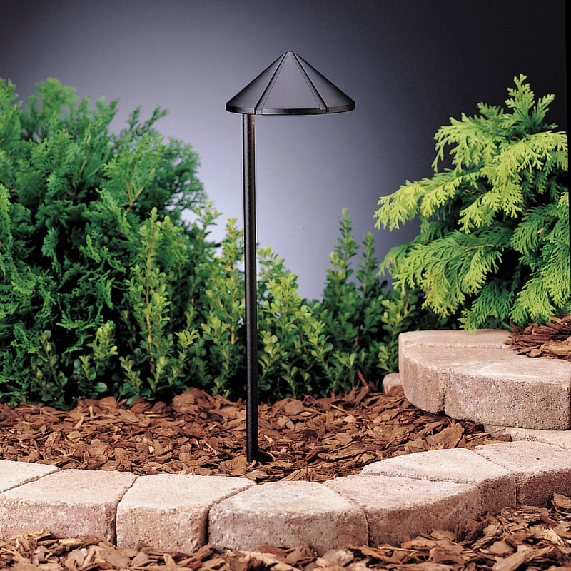 Kichler 15315BKT One Light Path & Spread, Textured Black