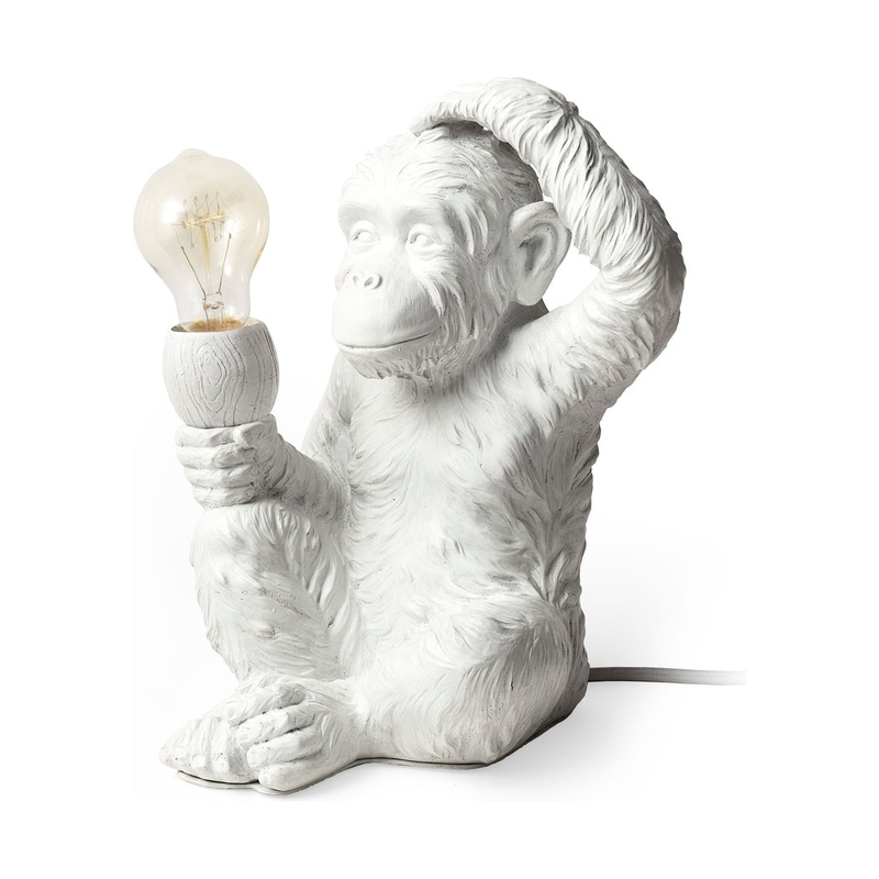 Simia Table Lamp White Resin