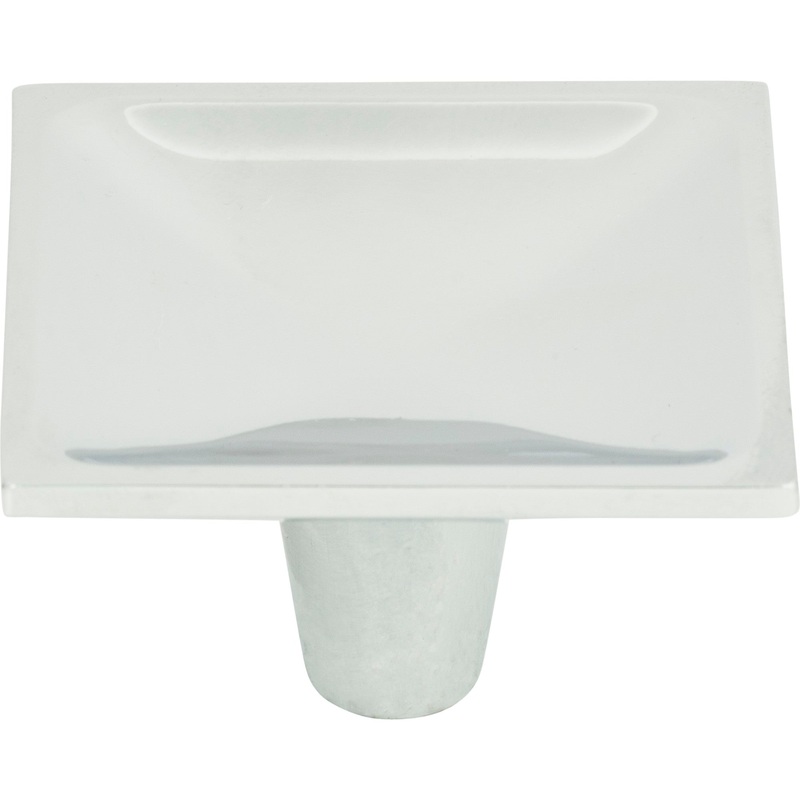 Atlas Homewares Dap Square Knob 2 Inch Polished Chrome