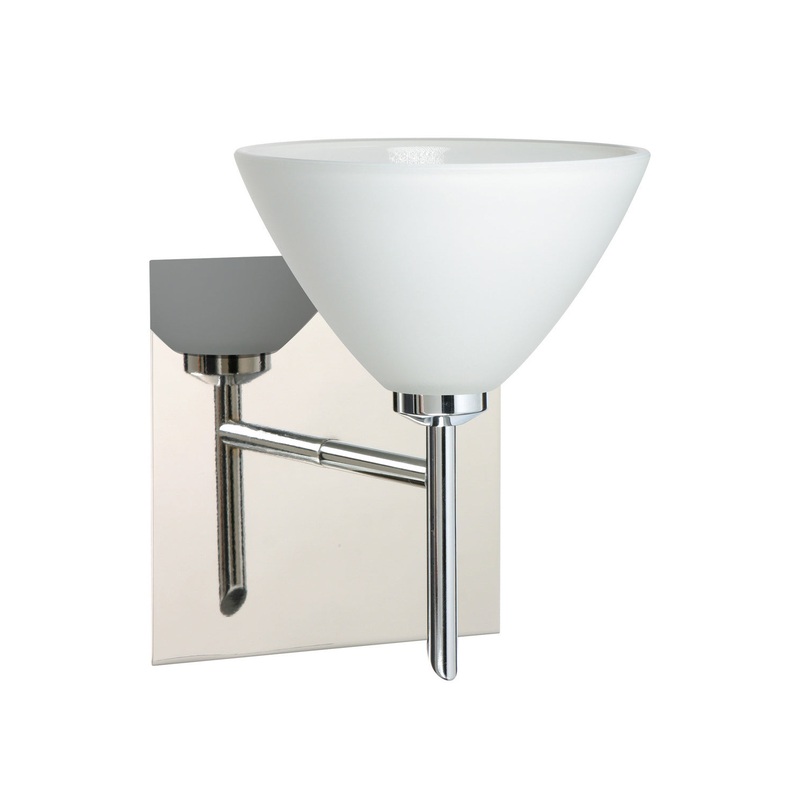 Besa 1SW-174307-CR-SQ Kona One Light Wall Sconce Chrome