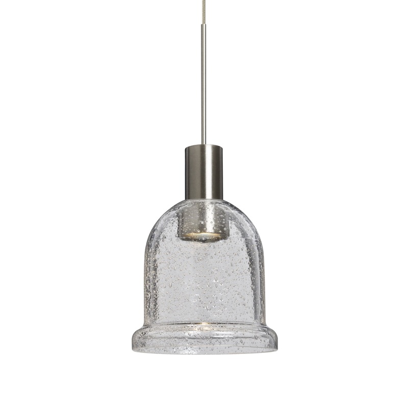Besa 1XC-KIBACL-LED-SN Kiba LED Pendant Satin Nickel
