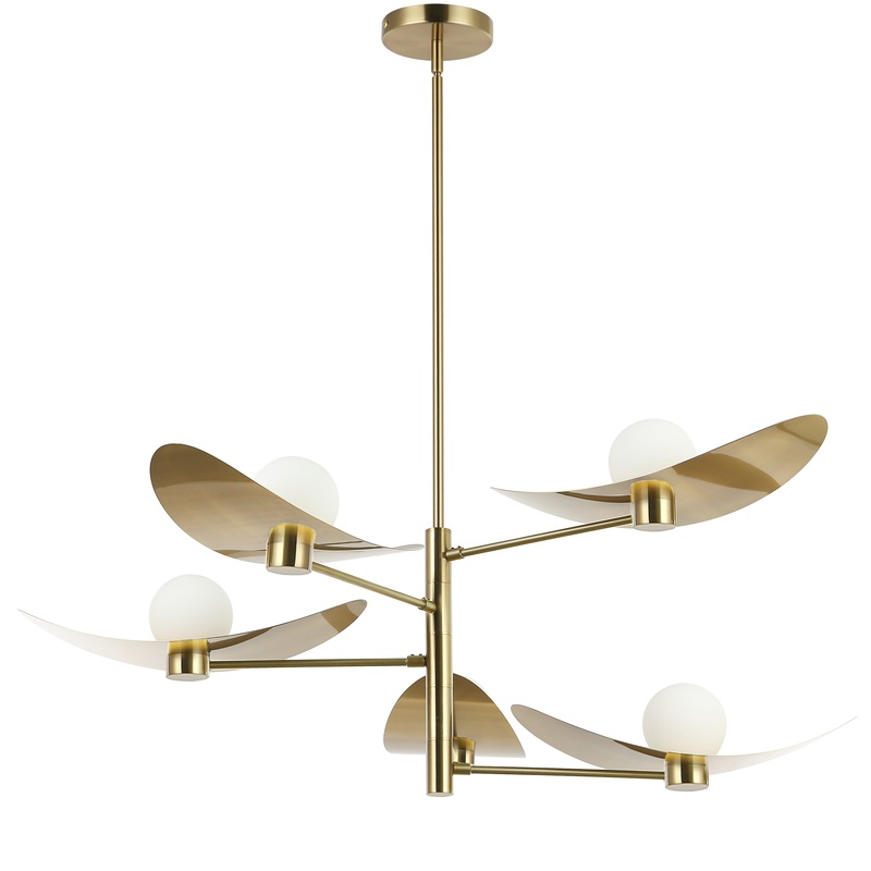 Christobel 5-Light Chandelier Aged Brass
