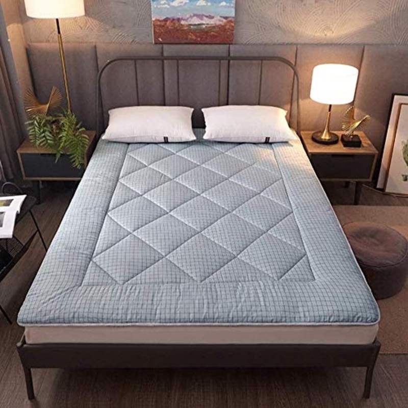 huan Futon Giapponese Tatami Materasso, Spessa Pieghevole Dormire Tatami Tappetino Pelle-Amichevole Comfort dormitorio coprimaterasso Roll Up Bed-Un Twin (Colore : B, Size : 150CMX200CM)