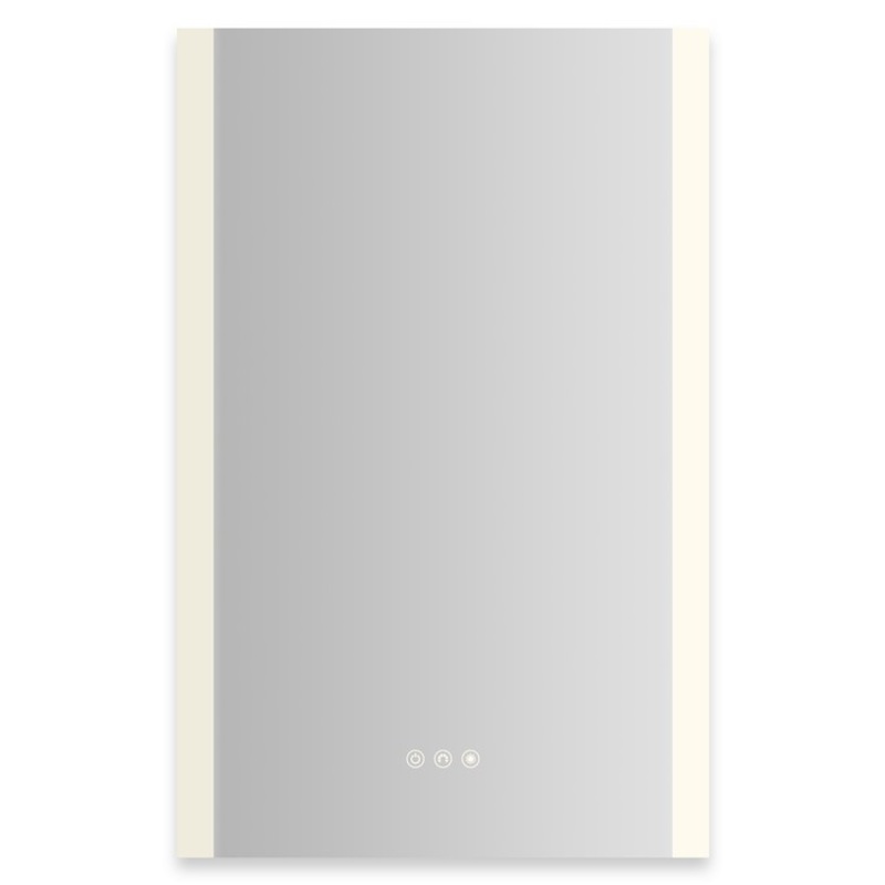 Medicine Cabinet AIO 20 x 30 Inch with Vertical Edge Lighting 1 Doors Triple Mirror Right Hinge