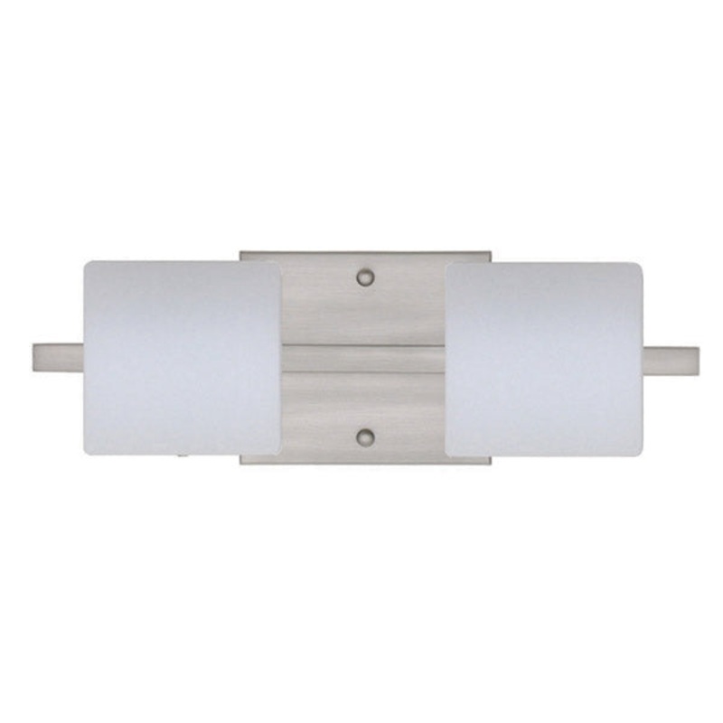 Two Light Wall Sconce from the Paolo Collection in Satin Nickel Finish by Besa