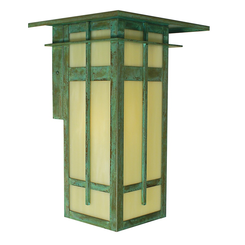 Arroyo FIW-10LCR-VP Finsbury One Light Wall Mount Verdigris Patina