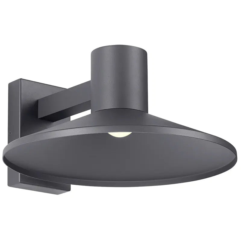 Ash 16 Outdoor Wall Charcoal with Dome Lens 2700K / 18W (High Output) Button Photocontrol + Surge Protection