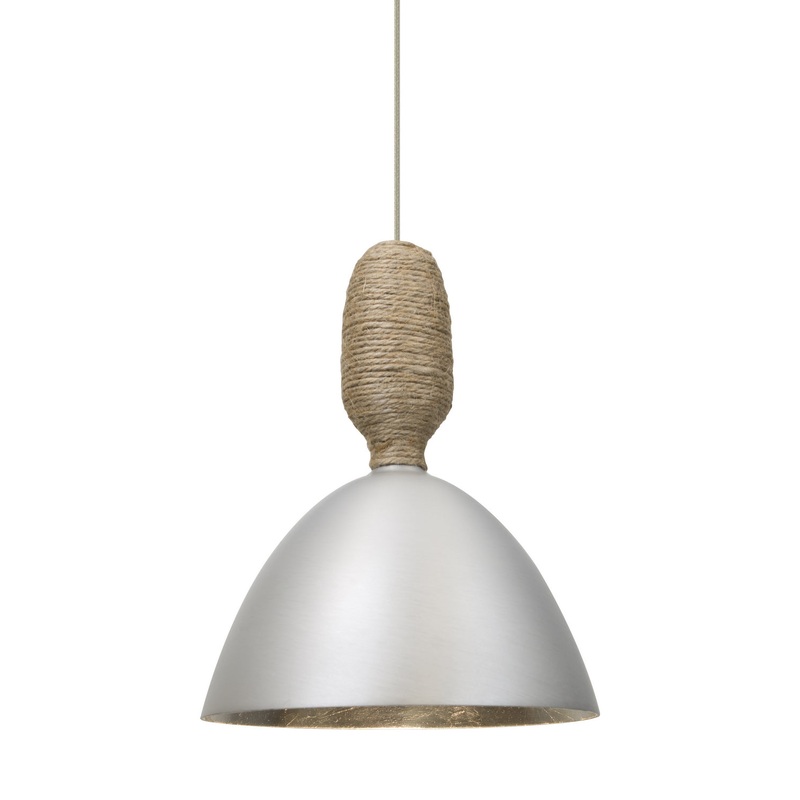 Besa 1XT-CREED-LED-SN Creed One Light Pendant Satin Nickel
