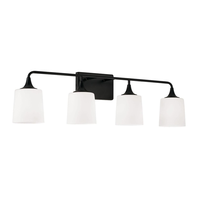 Capital Lighting 148941MB-541 Presley 4 Light Vanity Matte Black