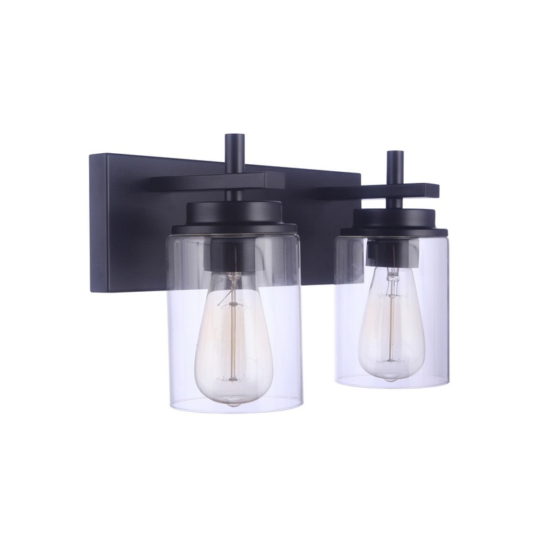 Craftmade 17414FB2 Reeves Two Light Vanity Flat Black