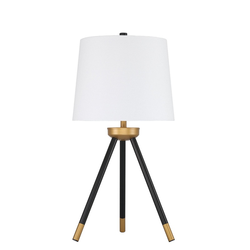 Craftmade 86266 Table Lamp One Light Table Lamp Painted Black/Painted Gold