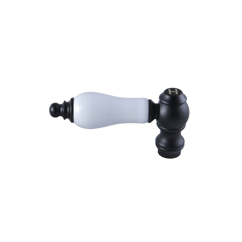 KSH3220PLH Hot Porcelain Lever Handle, Matte Black