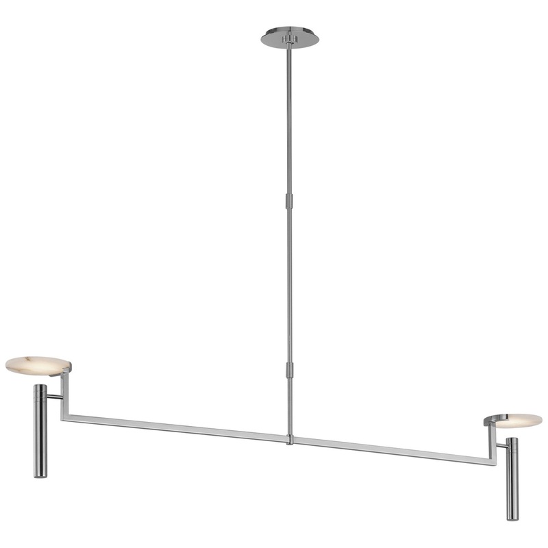 LED Chandelier from the Melange Collection in Polished Nickel Finish by Visual Comfort Signature