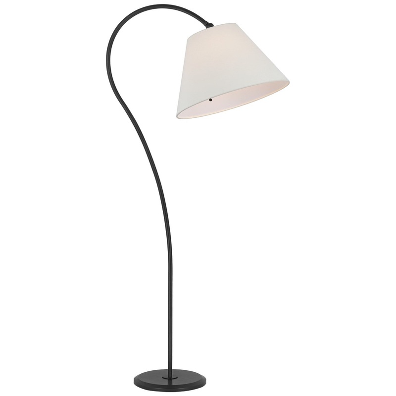 LED Floor Lamp from the Dume Collection in Aged Iron Finish by Visual Comfort Signature