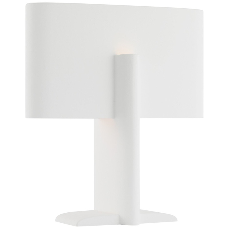 LED Table Lamp from the Lotura Collection in Museum White Finish by Visual Comfort Signature