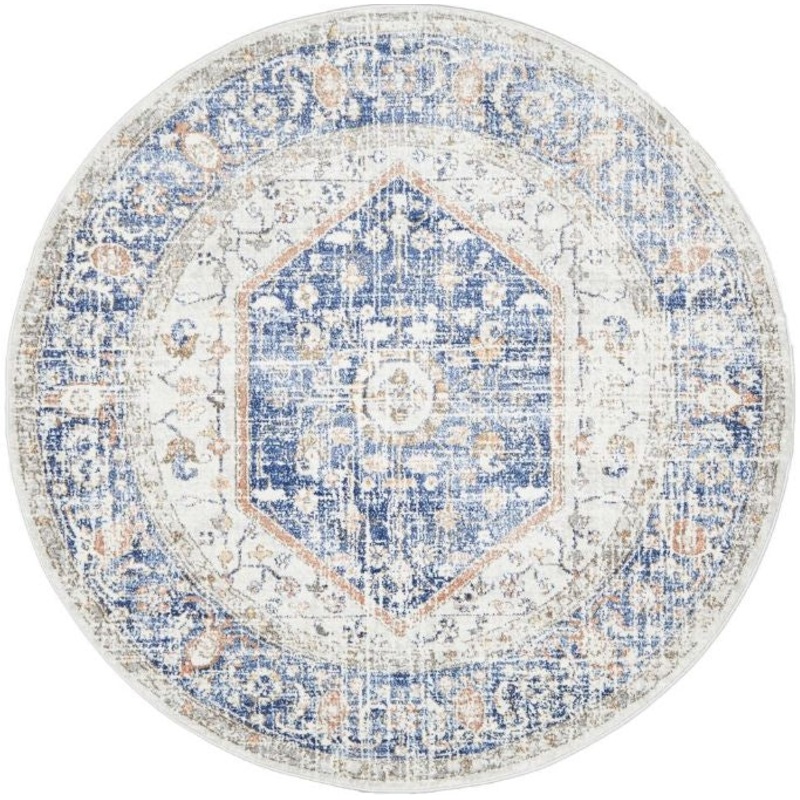 Mayfair Lorissa Blue Round by Rug Culture-200X200CM – ROUND