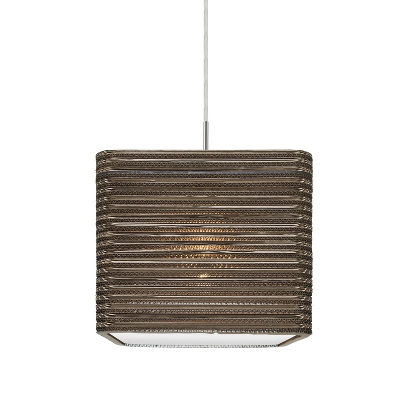 One Light Pendant from the Kirk 12 Collection in Satin Nickel Finish by Besa