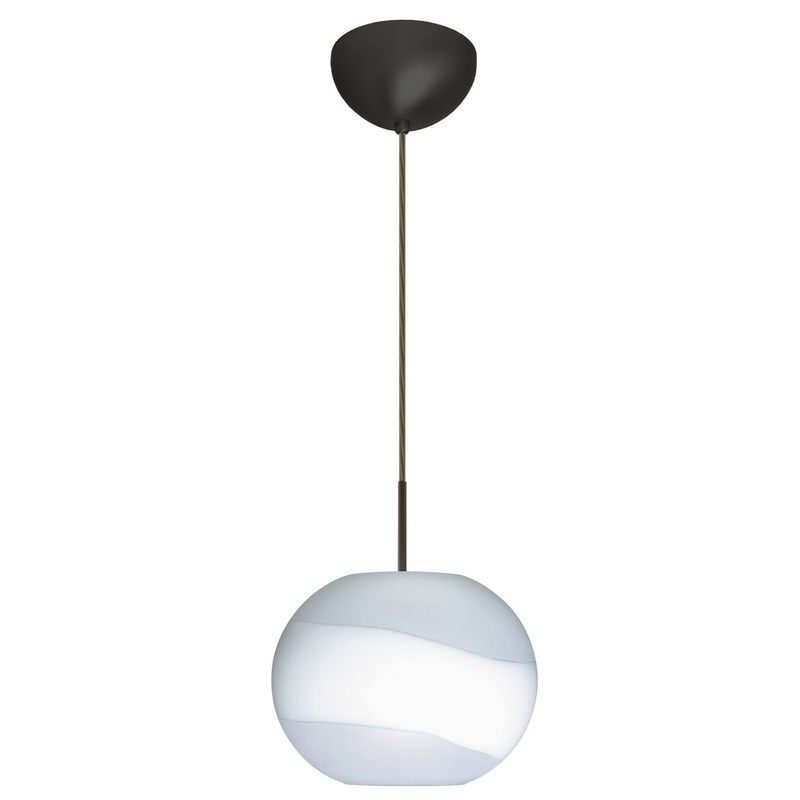 Besa 1JC-477699-LED-BR Luna One Light Pendant Bronze