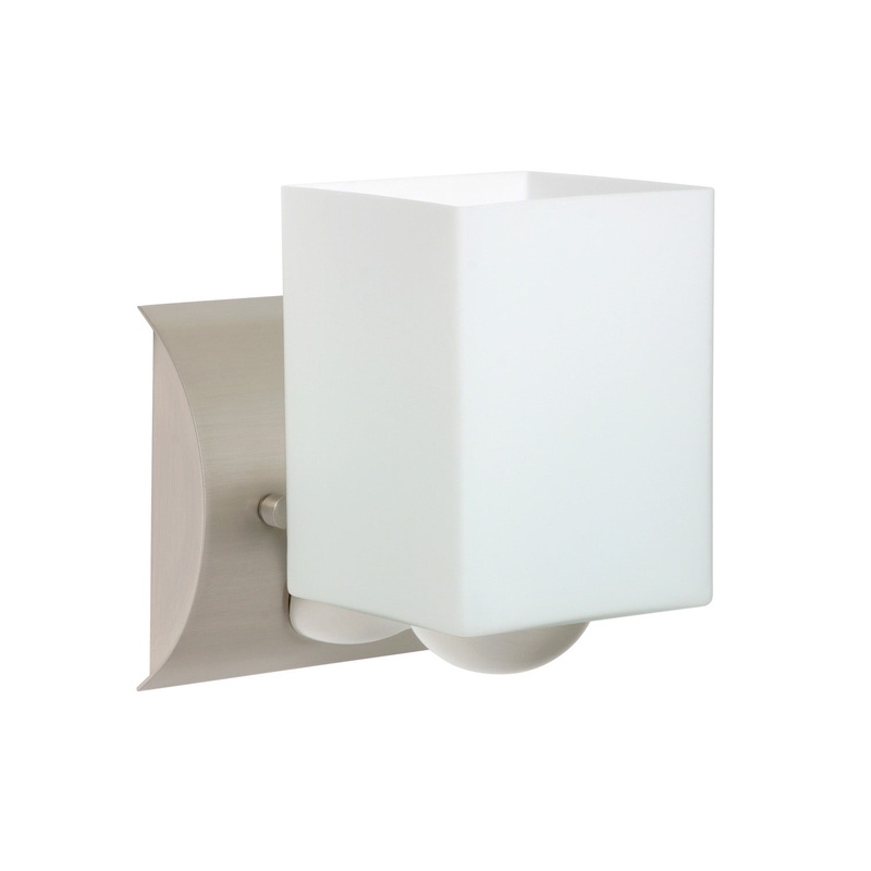 Besa 1WZ-449807-LED-SN Rise One Light Wall Sconce Satin Nickel