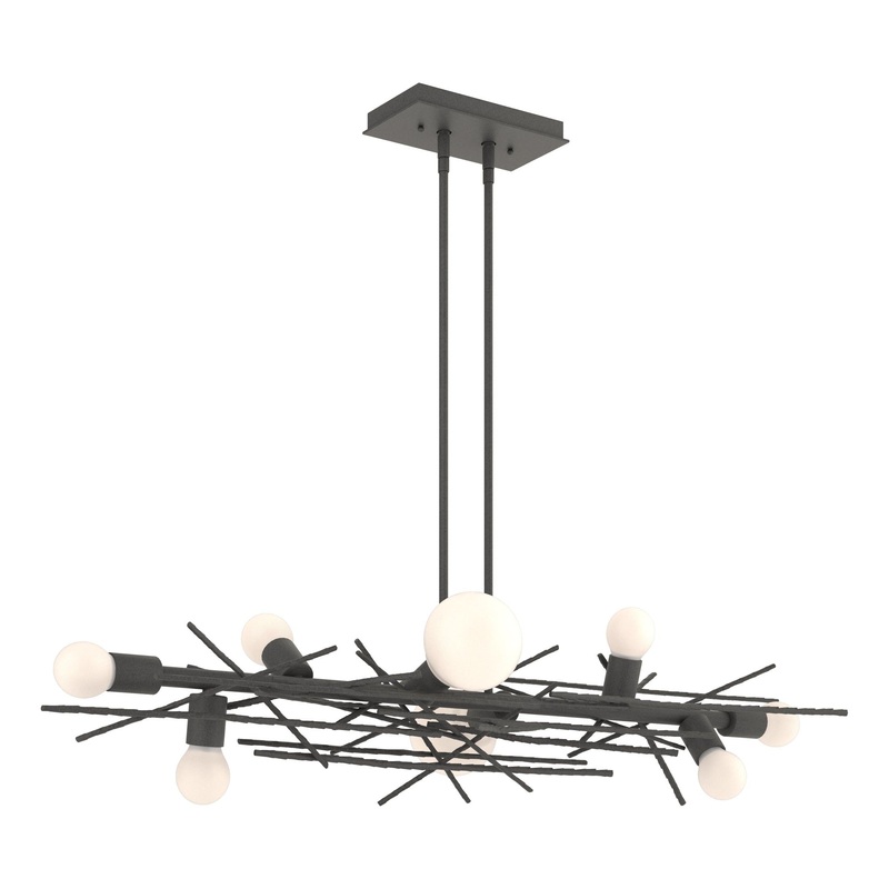 Brindille 8-Light Linear Pendant Natural Iron