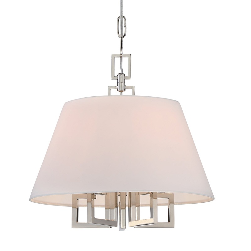 Crystorama 2255-PN Westwood Five Light Mini Chandelier Polished Nickel