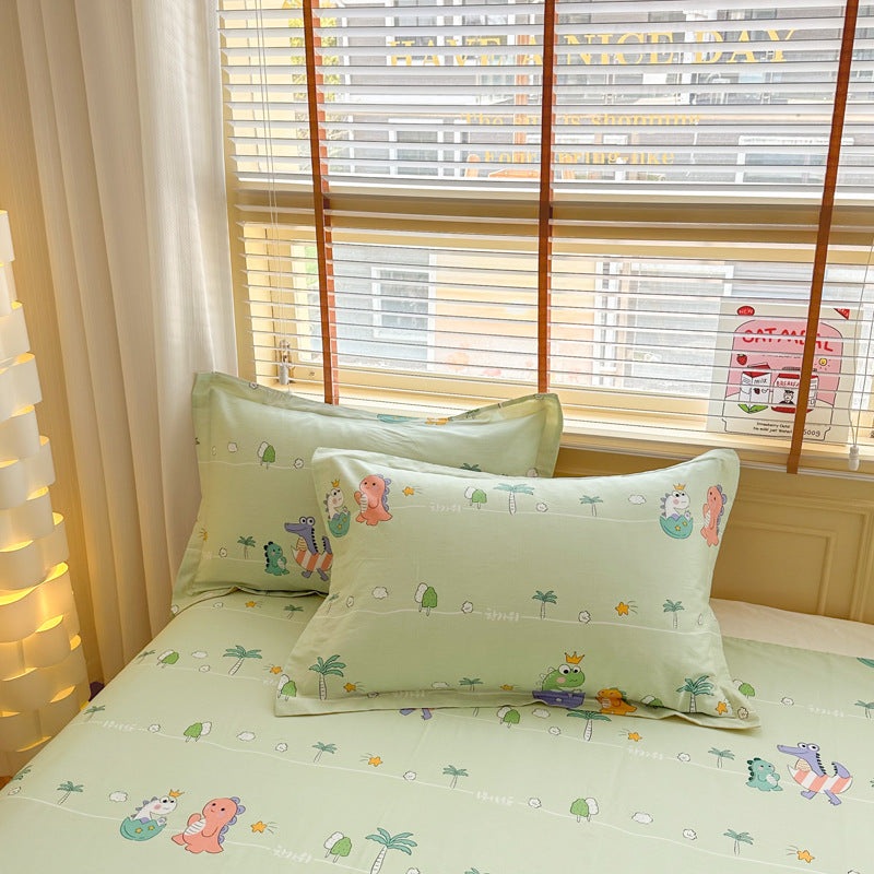 Happy Friends 100% Cotton Pillowcase Set (Pack of 2) – Breathable Standard Size 48x74cm Pure Cotton Pillow Covers