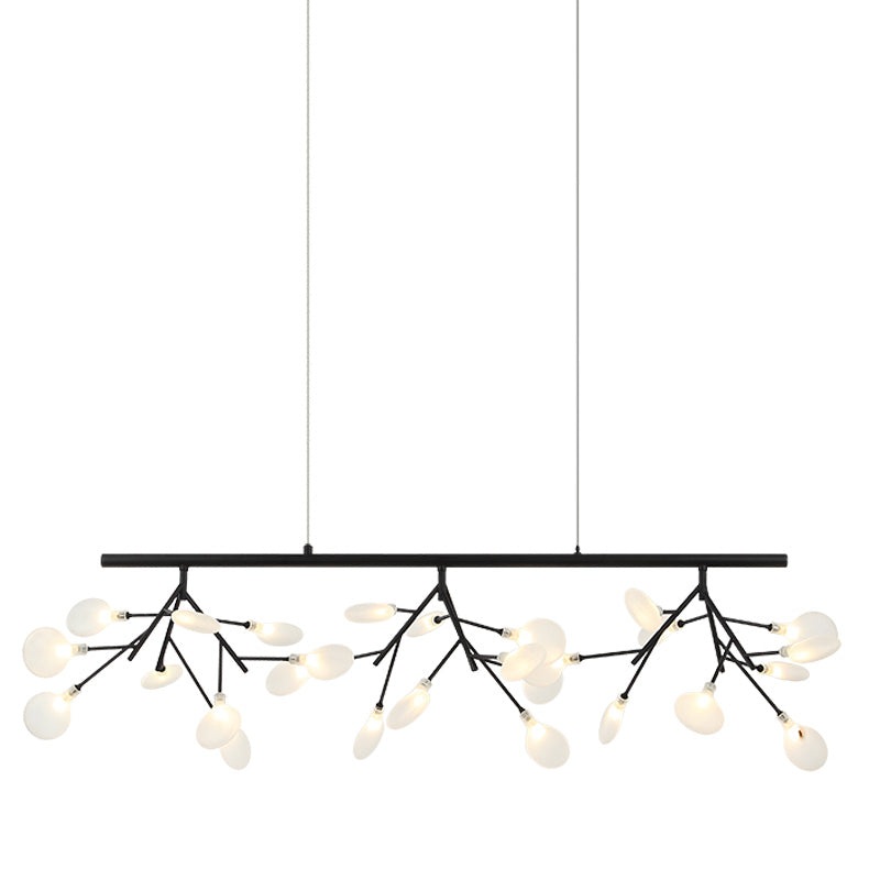 Hydrangea Bloom 27-Light Pendant Matte Black