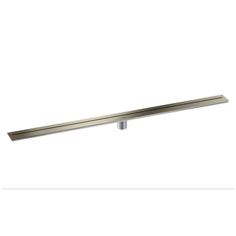 Linear Drain 47-1/4 Inch Polished Nickel Stainless Steel 304 for Shower Wall Installation