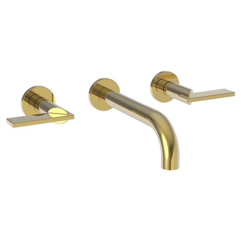 Priya Two Handle Wall-Mount Bathroom Faucet – Polished Gold PVD