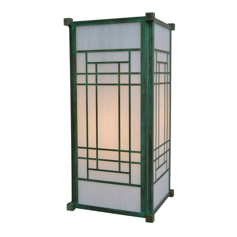 Arroyo SDB-10WO-VP Scottsdale One Light Wall Mount Verdigris Patina