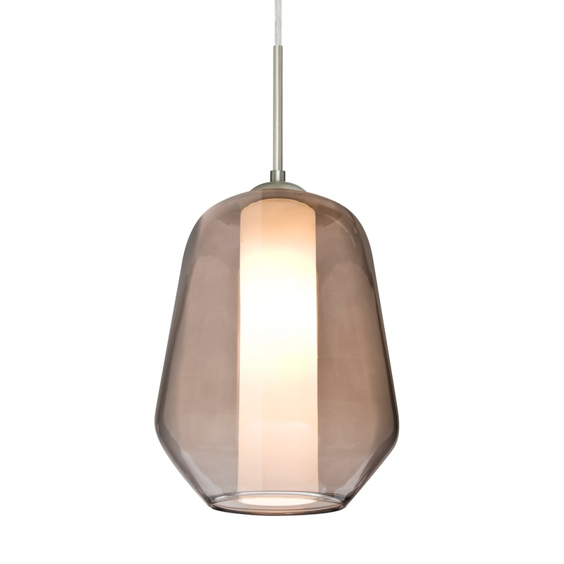 Besa 1JC-LINKSM-SN Link One Light Pendant Satin Nickel