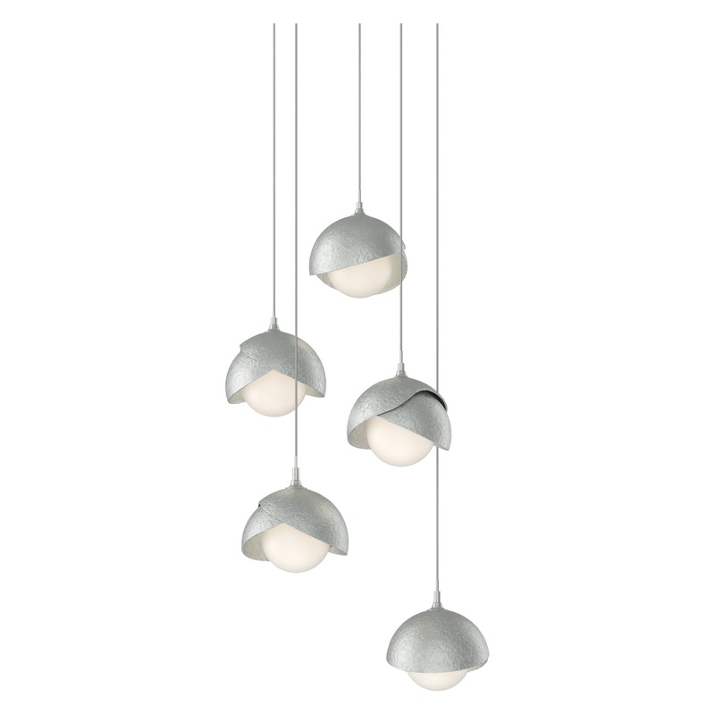 Brooklyn 5-Light Double Shade Pendant Vintage Platinum Vintage Platinum