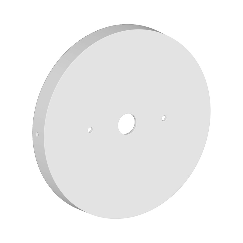 Fino 4.5″ Dia. Back Plate (includes mounting plate and parts bag) Satin White