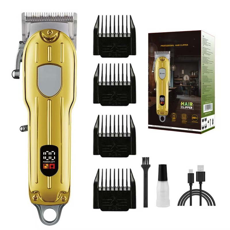 Gold Professional Electric Hair Clipper – Advanced Barber Trimmer