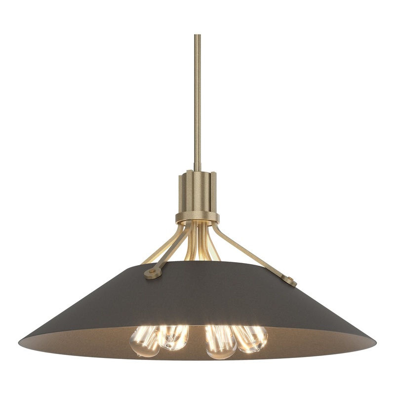 Henry Pendant Soft Gold Dark Smoke